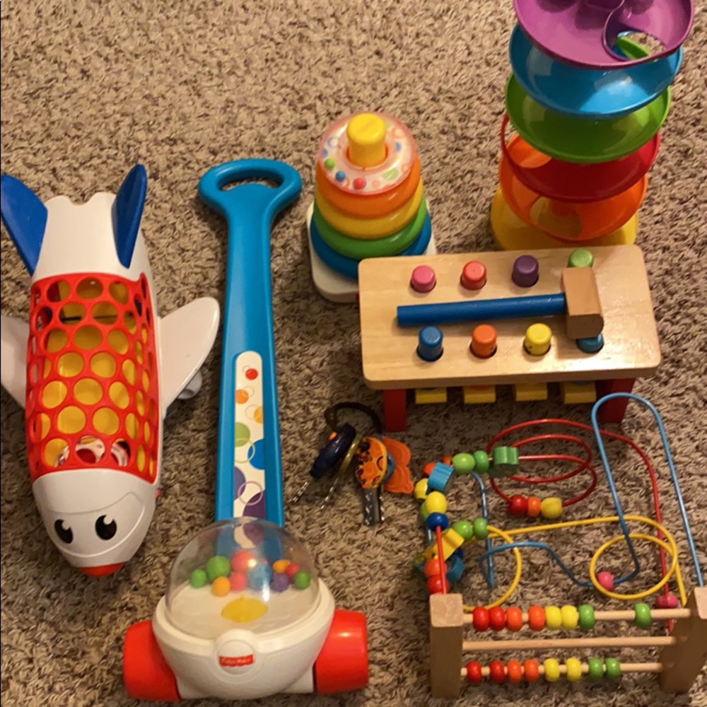 Baby Toy Bundle: Melissa & Doug/Fisher Price/OBall